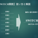本記事では、ExcelのSWITCH関数について解説します。SWITCH関数は、複数の条件に基づいて異なる結果を返すために使用されます。IF関数やINDEX関数＋MATCH関数等と同様の目的で使用されますが、より簡潔で直感的な方法を提供することが特徴です。本記事では、SWITCH関数の用途、型と引数、使用例について説明します。